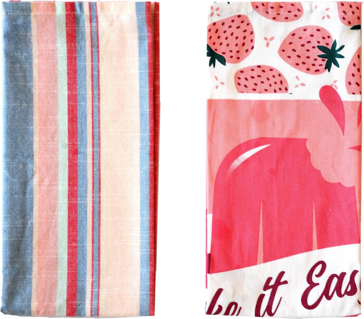 Siretessile Keukendoek Samba 45 X 65 Cm Katoen Roze 2 Stuks