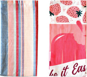 Siretessile Keukendoek Samba 45 X 65 Cm Katoen Roze 2 Stuks