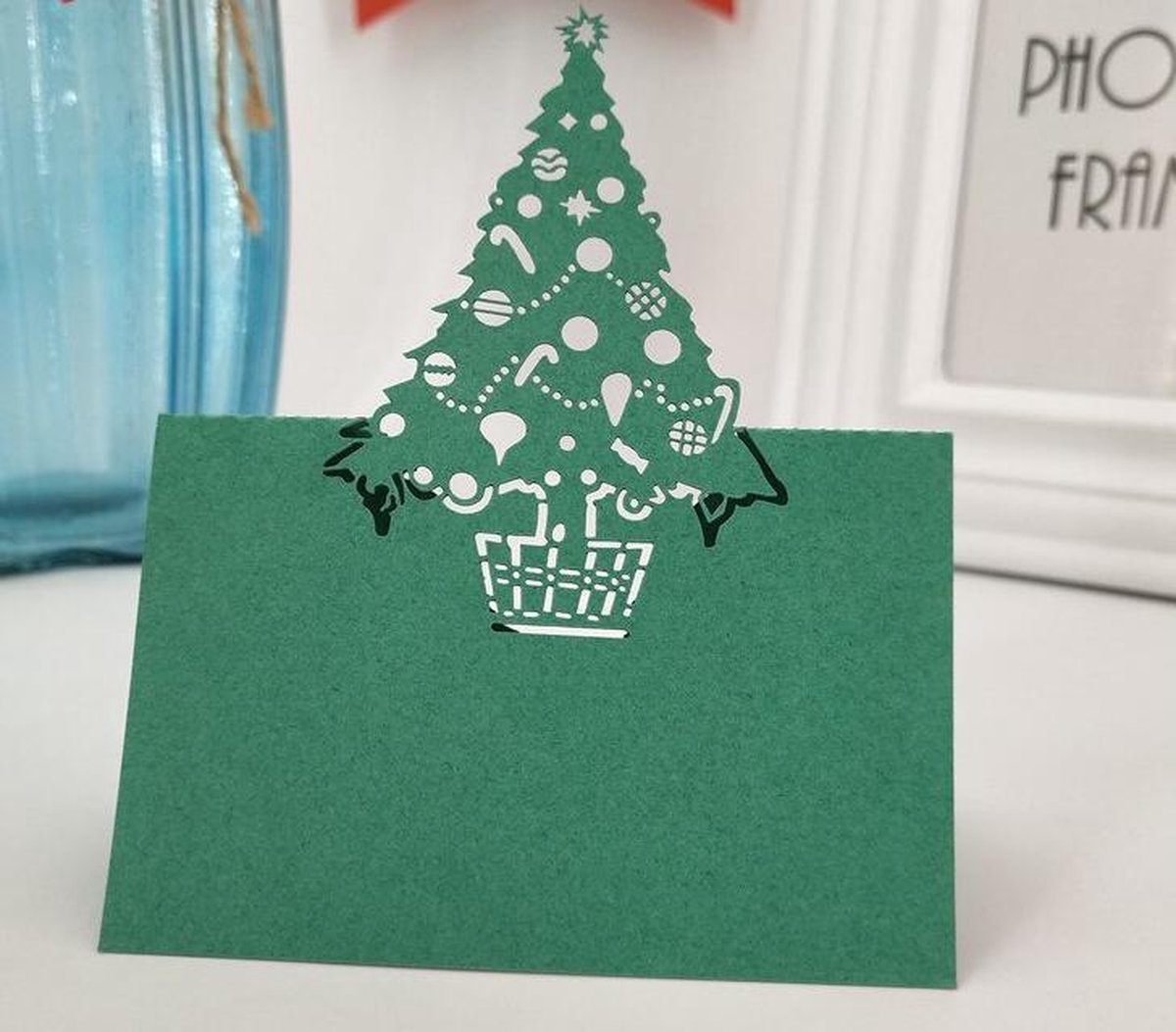 40 stuks naamkaartjes Kerst - Tafelschikking - Plaatskaartjes - Tafelkaartjes - Naambordje - Kerstmis