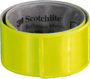 Reflectie ww arm/beenband snap wrap 340x30 geel