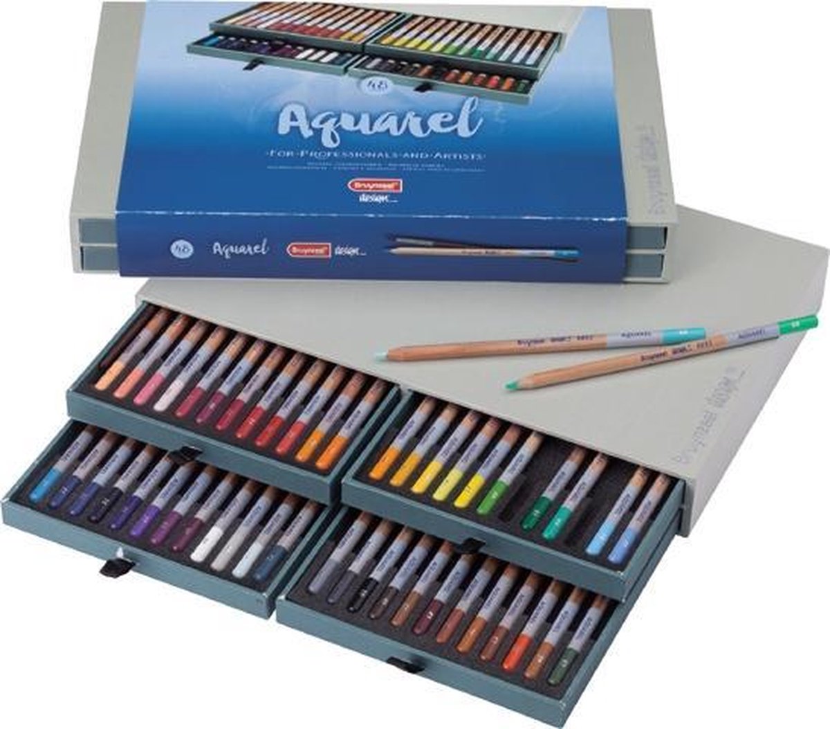 Bruynzeel Design Aquarel box - 48 aqaurelpotloden met penseel