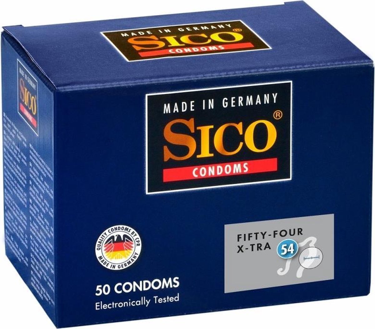 sico 54 (fifty-four) x-tra condooms