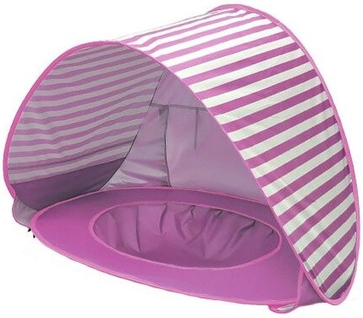 Strand Tent Met Zwembad - Roze Wit - UPF 50+ UV Werend - Waterdicht - Pop Up - Baby & Kind