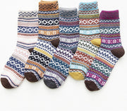 Warme Wintersokken heren - Scandinavisch vintage design sokken maat 40-46