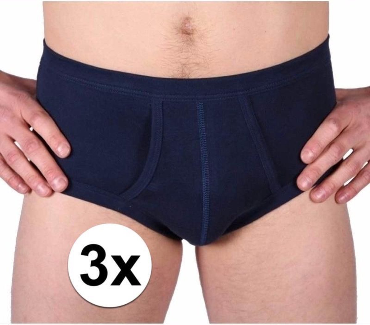 3x Beeren heren ondergoed Classic donkerblauw maat XL - Onderbroeken/slips voor heren