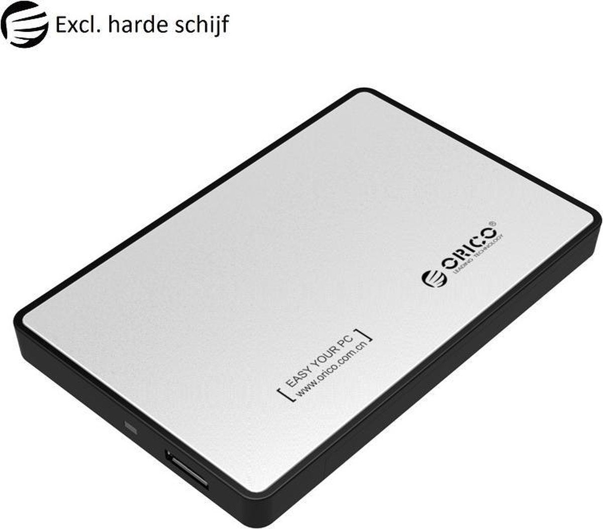 Orico Harde schijf behuizing 2.5 Inch SATA HDD/SSD - Zilver/zwart