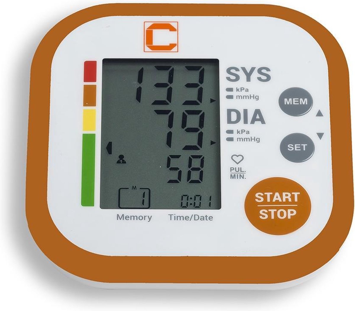 Cresta Care BPM630S Bovenarm digitale bloeddrukmeter | Onregelmatige hartslag herkenning | Dabl goedgekeurd | XL manchet 22 - 42 cm