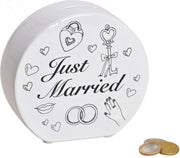 Spaarpot voor bruiloft en trouwerij just married