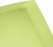 Damai - Hoeslaken (tot 15 cm) - Katoen - 60 x 120 cm - Lime