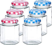 Set van 12 stuks glazen weckpotten/inmaakpotten met schroefdop 175 ml - Jampotjes met draaideksel - Voorraadpotten met draaidop