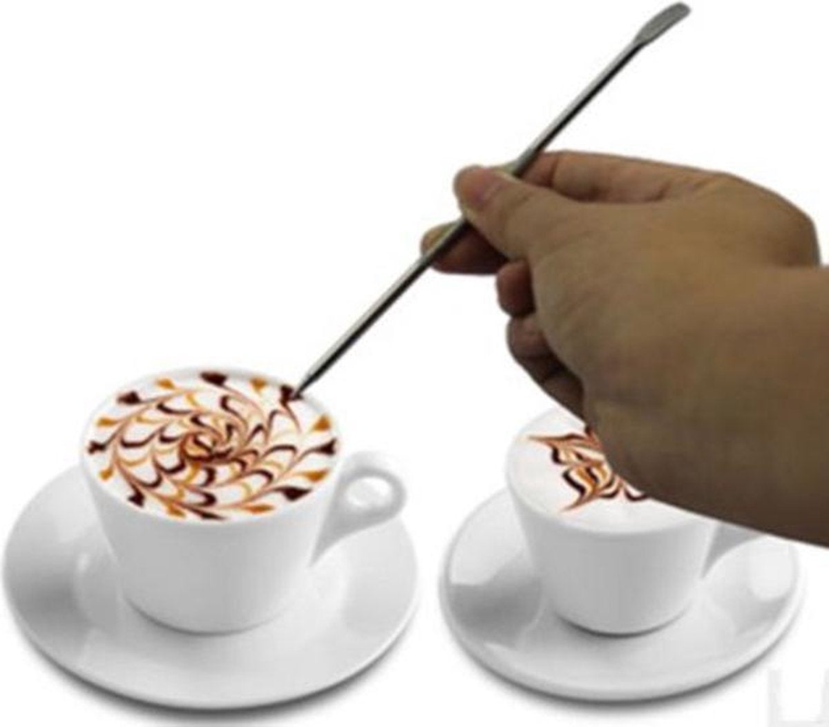 Barista Latte ART Pen - Zilveren RVS Pen