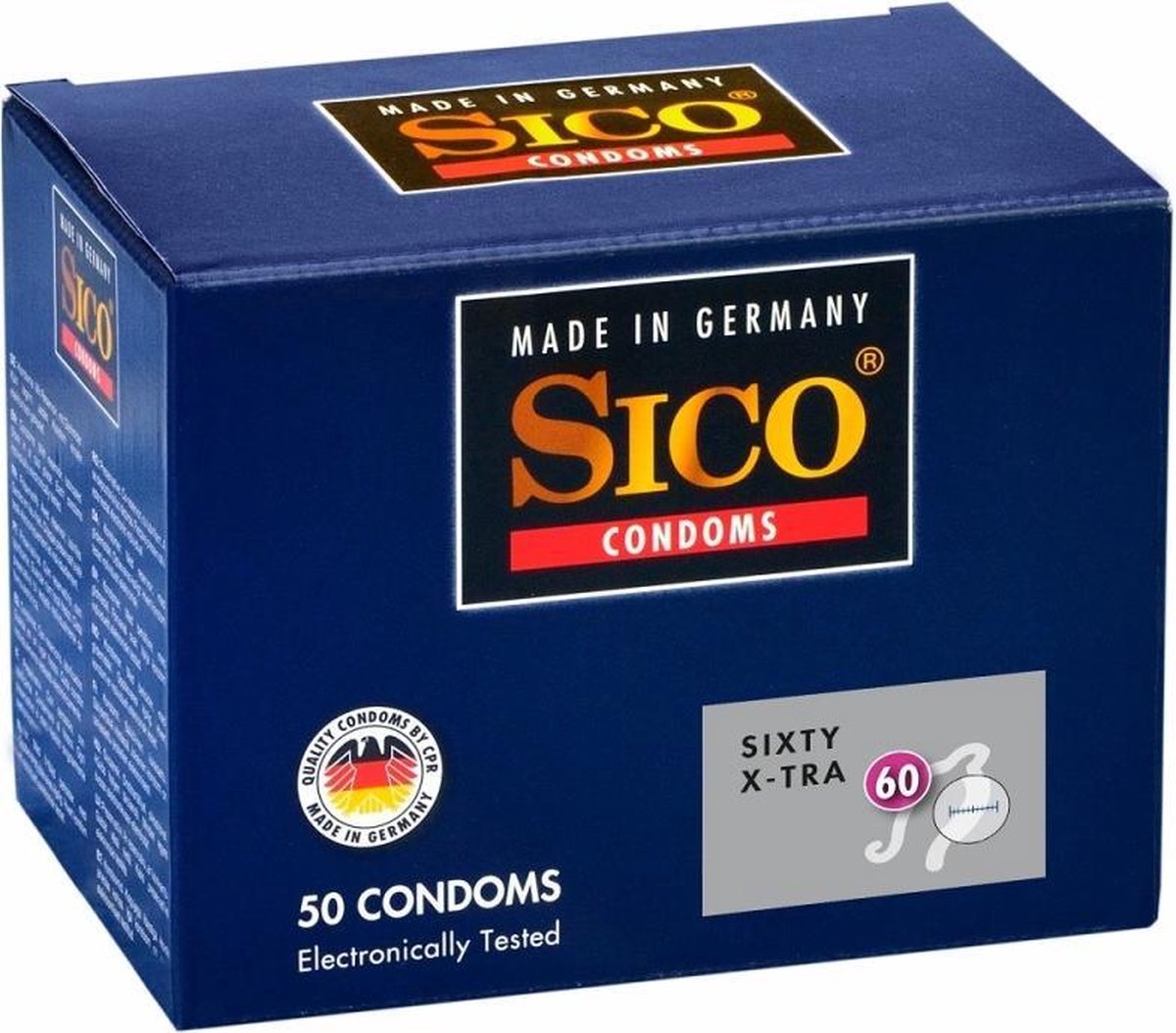 sico 60 (sixty) x-tra condooms