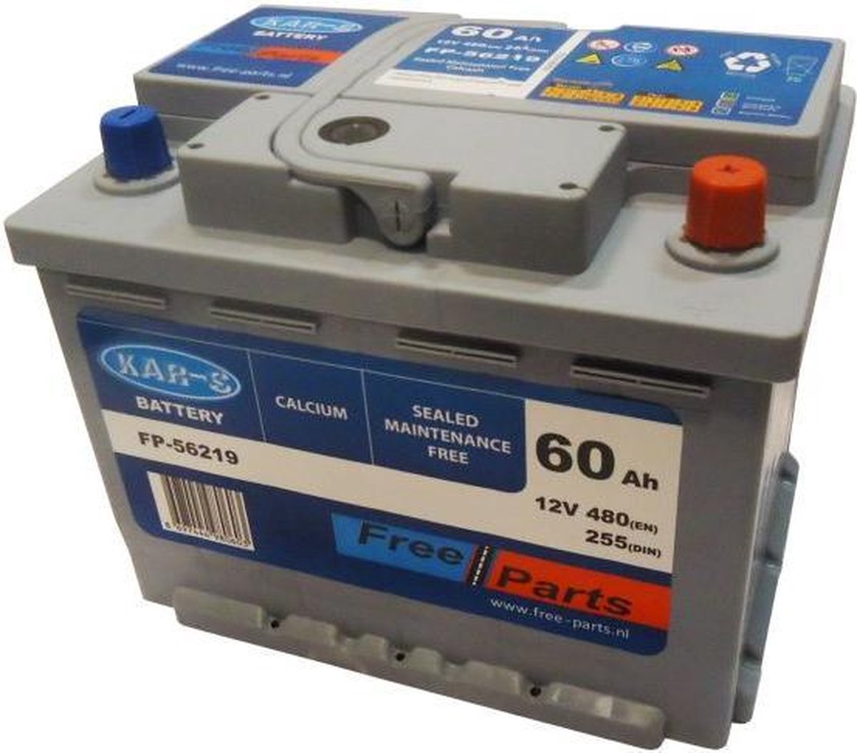 Kar-s  60Ah+R ACCU EUROPEES
