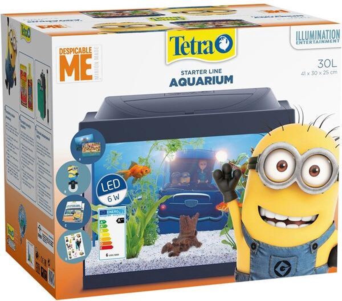 Tetra aquarium 'Despicable Me' editie - 30 Liter - Complete set (7-delig) - LED