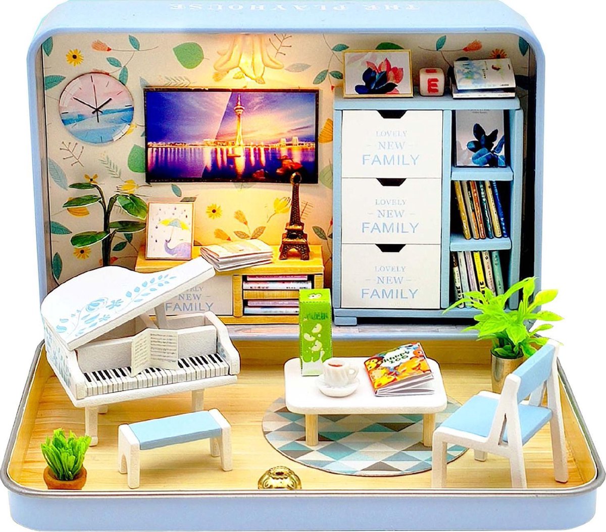 Crafts&Co Modelbouwpakket voor Volwassenen - DIY Doll House - de Muziek Kamer
