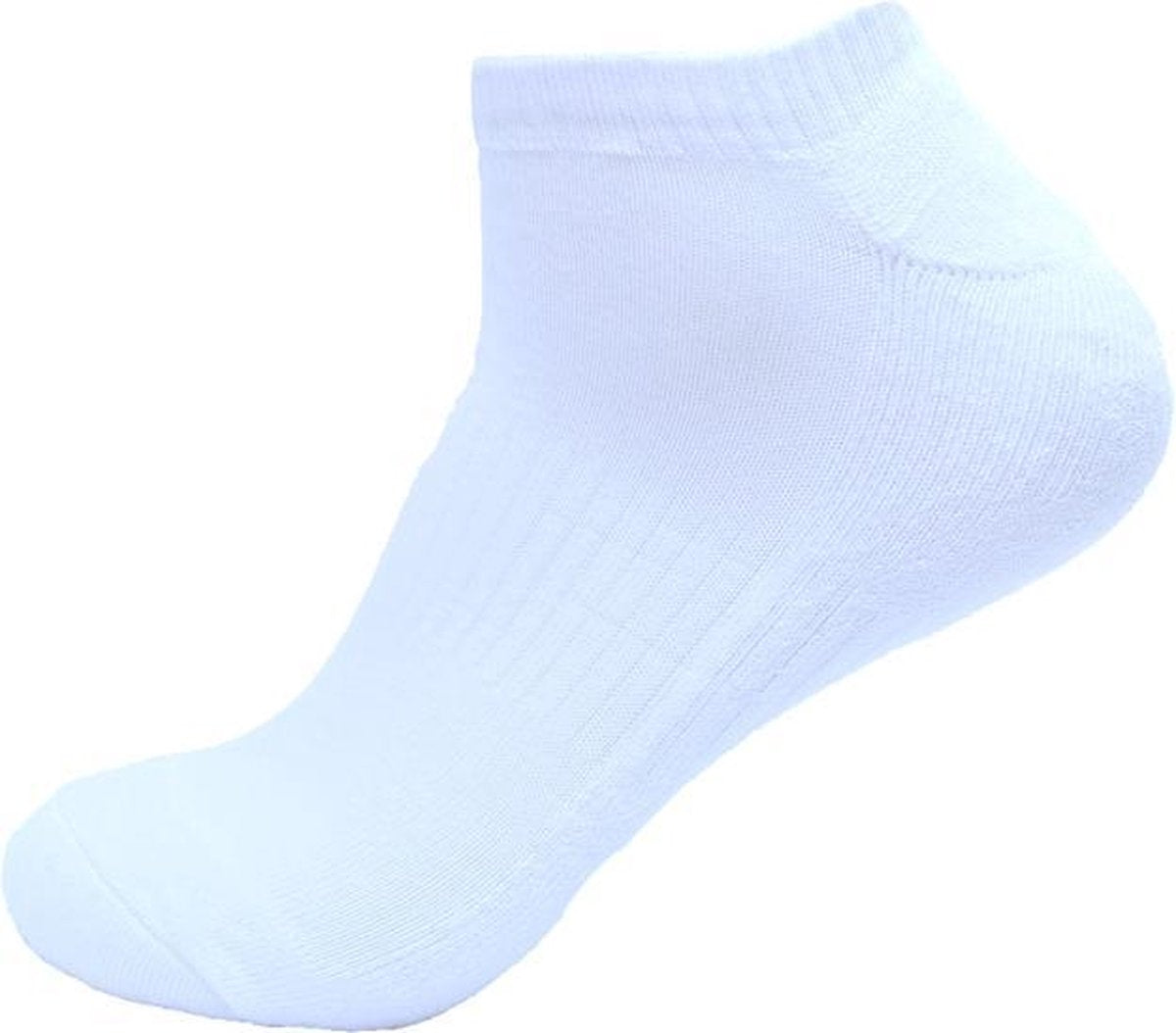 6 Paar Donex sneakersokken Unisex badstof  wit 43-45