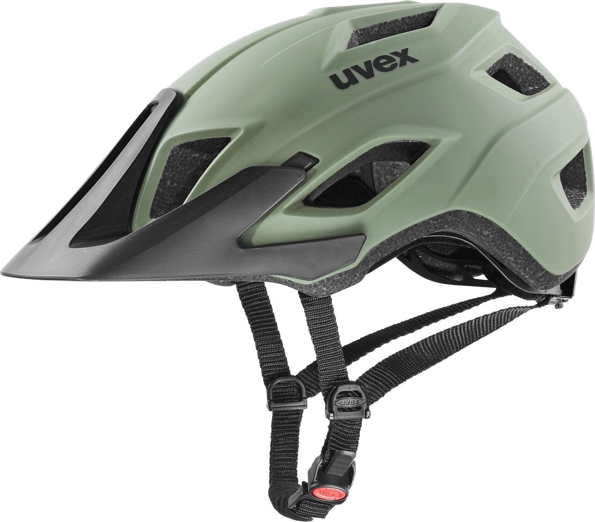 Uvex acccess Sporthelm - Unisex - olijfgroen - zwart 57-61