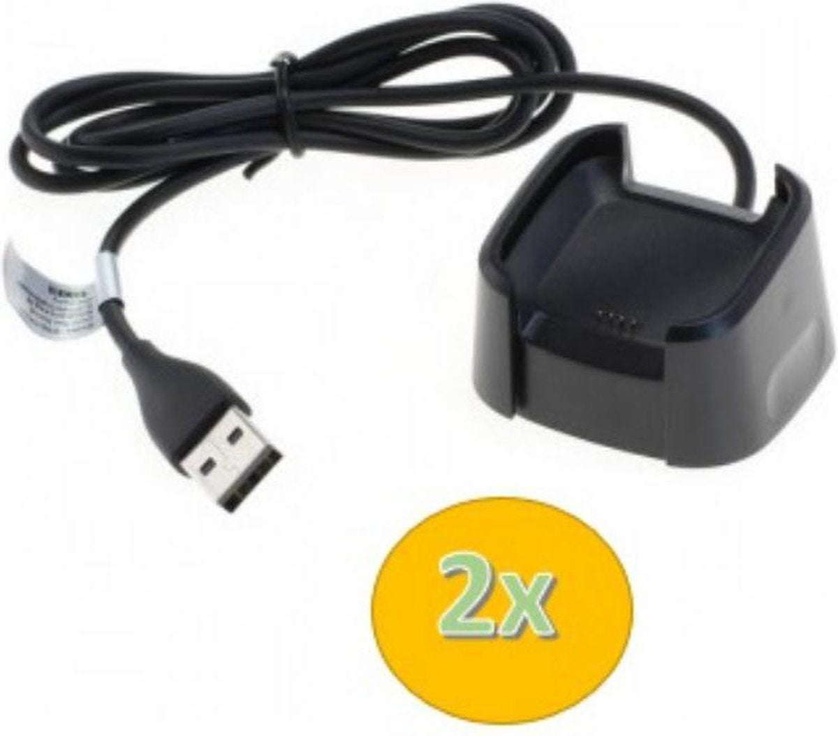 2x USB-lader adapter voor Fitbit Versa