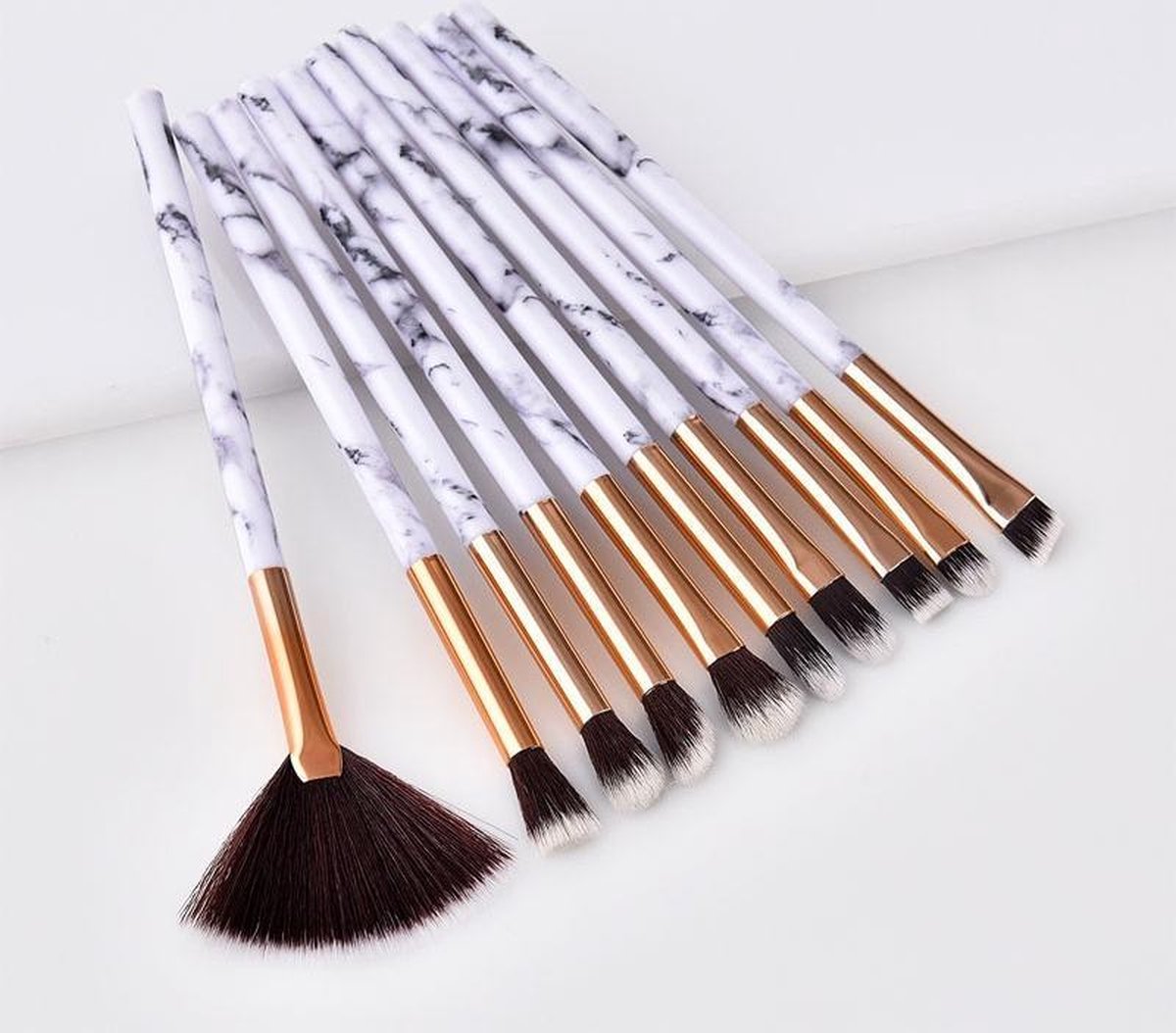 Powder Brush 10 stuks - Voor alle huidtypen - MAKE-UP-PENSELEN - Make-up kwasten - Make-up Kwasten - Kwastenset