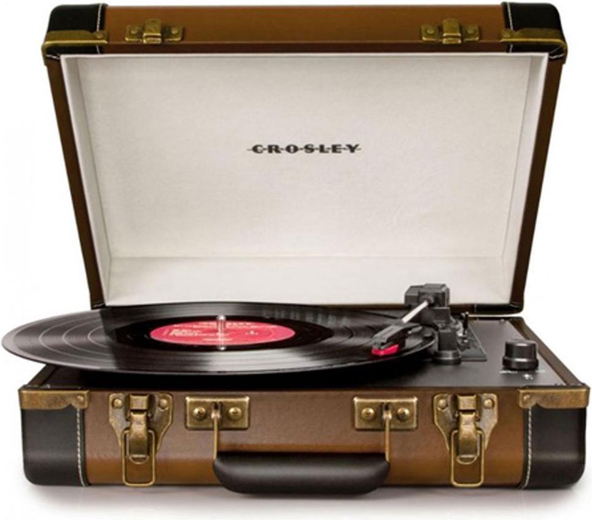 Crosley Executive Portable USB Turntable Platenspeler – Bruin/Zwart