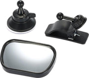 DrPhone BVM Series – 2 In 1 – Baby Spiegel -  Auto Spiegel – 2 standen – Zwart – Mirror View – Zwart