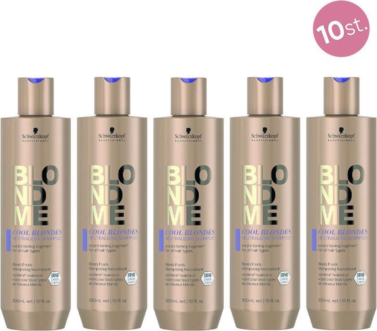 10X Schwarzkopf Blond Me Enchancing Shampoo Cool 250ml