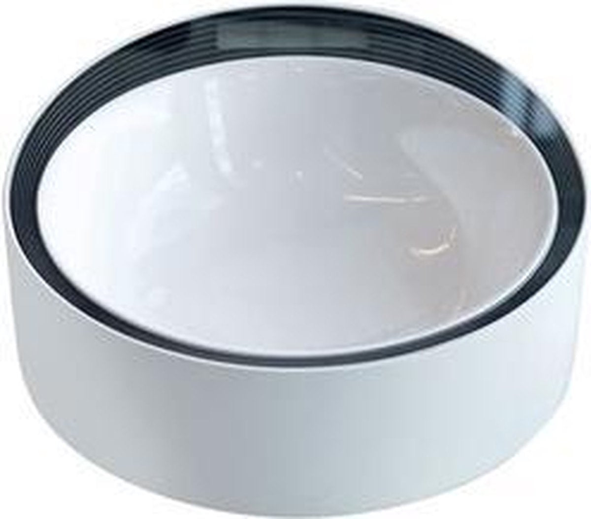 M-Pets Voerbak Yumi Smart Bowl Rond Zwart-Wit 18 cm