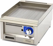 Grillplaat Gegroefd 40 x 60 cm - Gas - RVS - Thermostaat tot 300 Graden - B400 x D600 x H240 mm - Professionele Horeca Bakplaat - Maxima