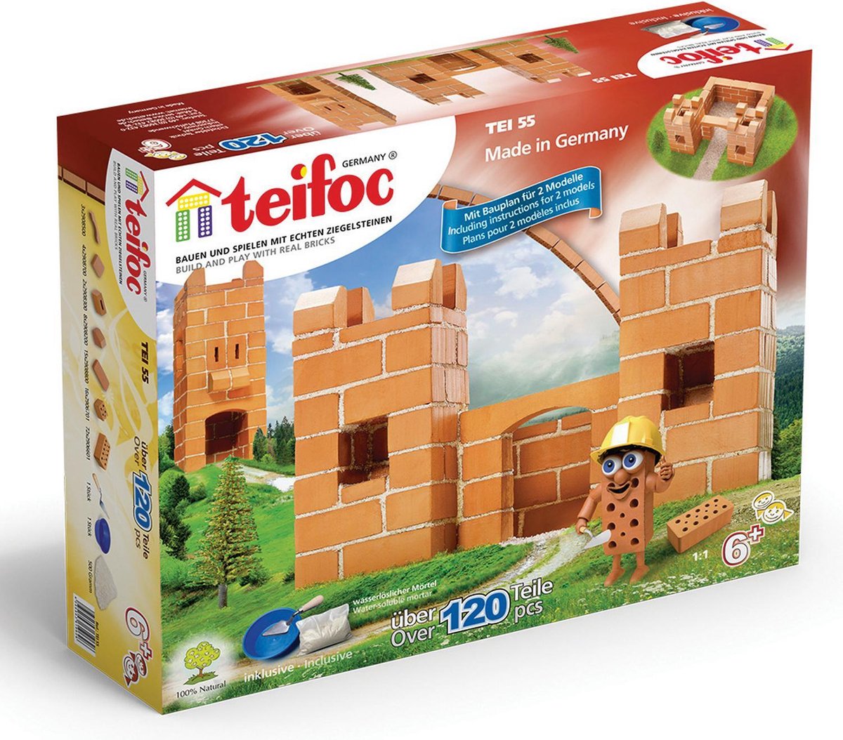 Teifoc Bouwdoos - Kasteel - Inclusief Cement Kom