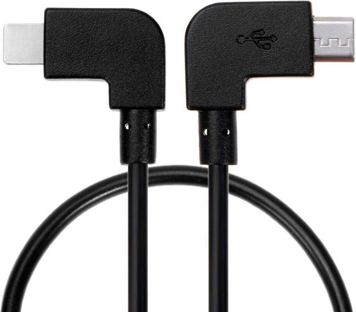 50CAL OTG kabel 30cm micro-USB >> Lightning (Apple iOS iPhone/iPad)  stroom