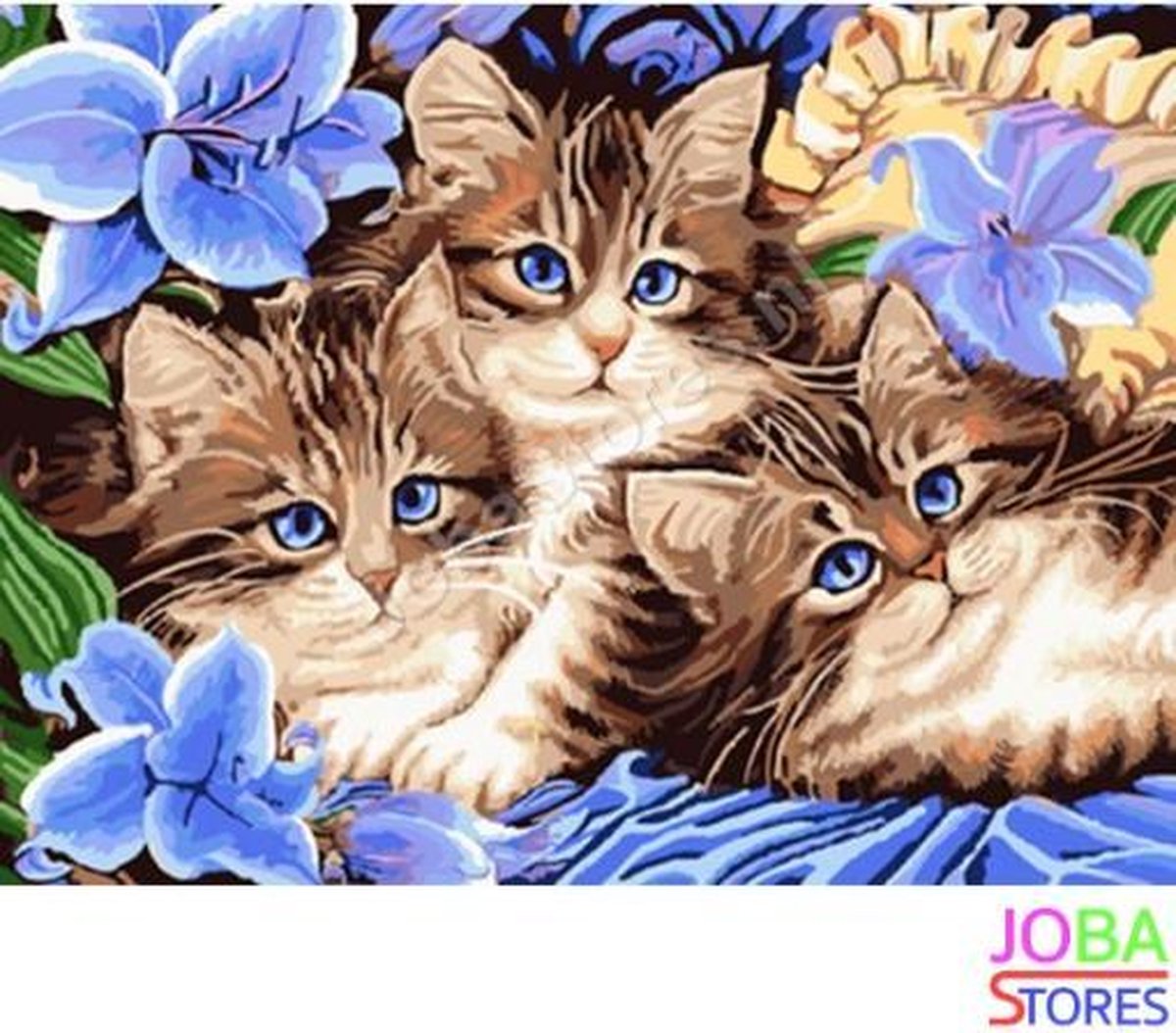 Schilderen op nummer "JobaStores®" Katjes 40x50cm