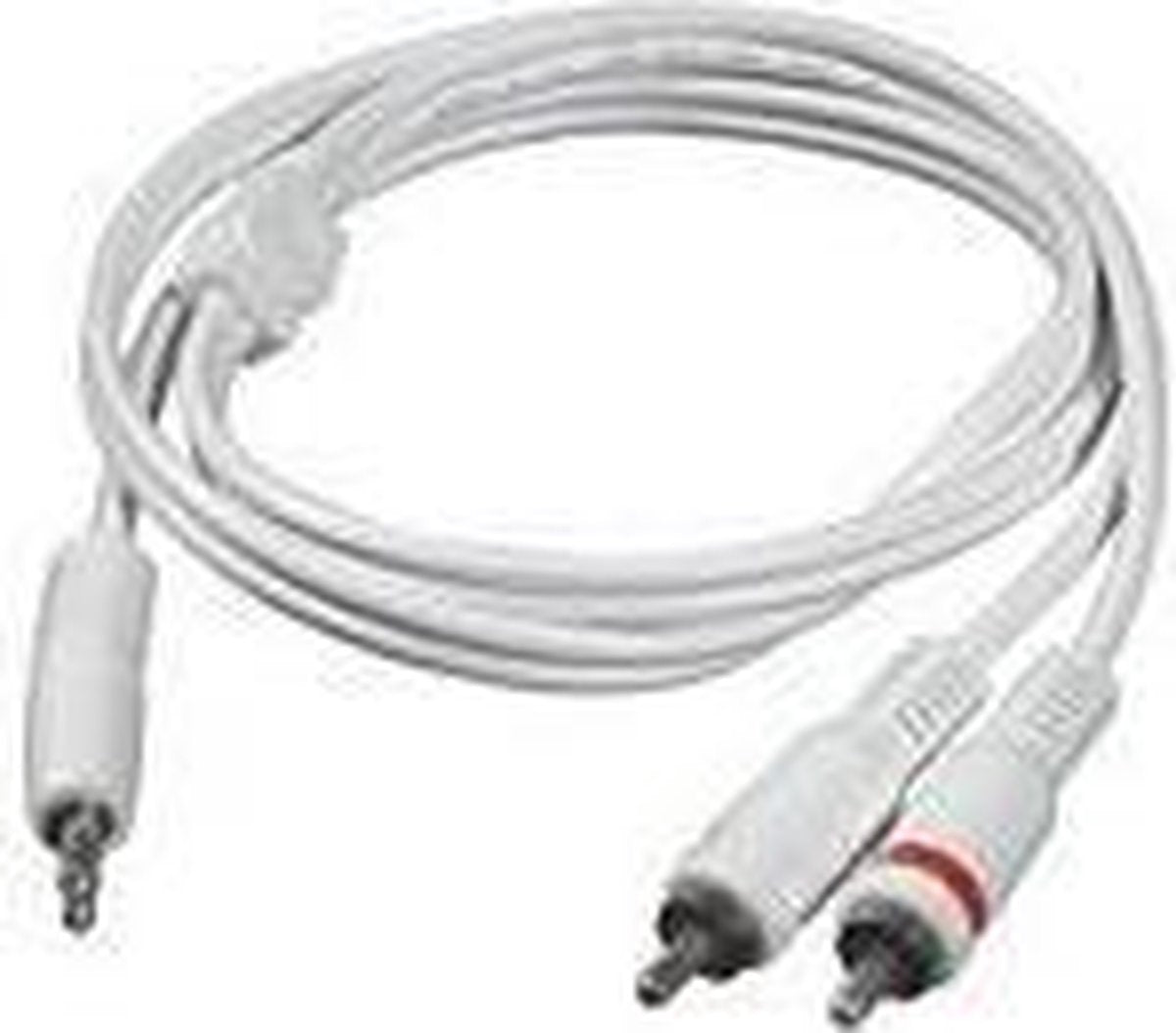 C2G 2m 3.5mm Male to 2 RCA-Type Male Audio Y-Cable - iPod audio kabel 2 x RCA Wit