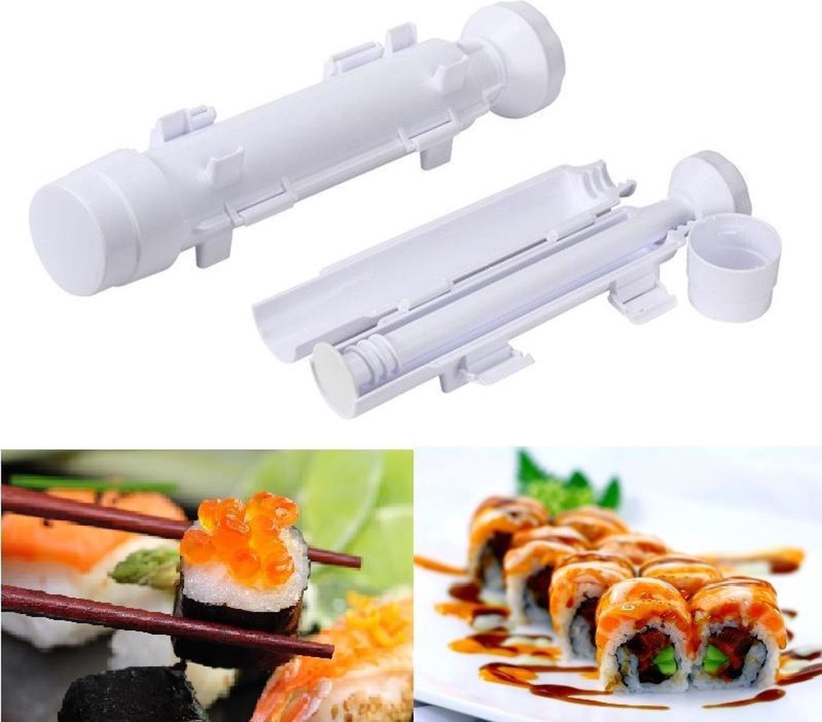 Sushi maker - sushi Bazooka -Wit - Sushi maken