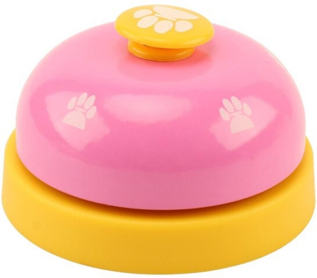 HMerch™ Hondenbel speeltje voor je hond - Bel voor honden - Hondentraining - Roze Geel