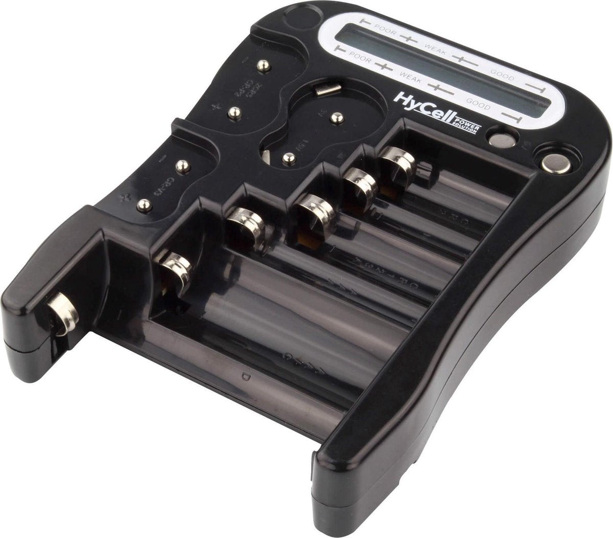 HyCell Batterijtester Batterietester LCD Meetbereik (batterijtester) 1.5 V