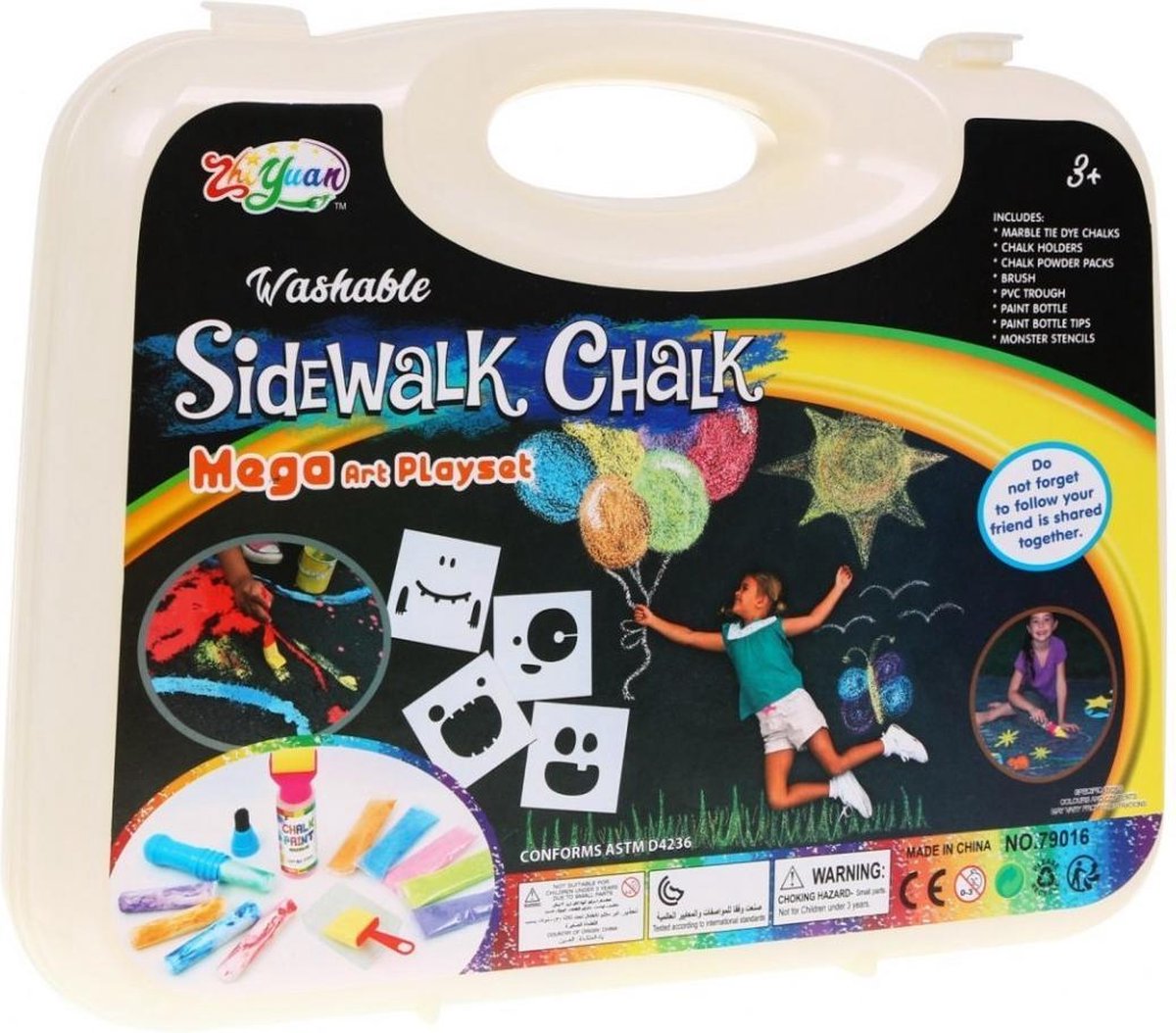 Experimenteerdoos Jongens En Meisjes v.a. 3 jaar Stoepkrijt / Krijtjes | Experimenteerset Krijt Outdoor