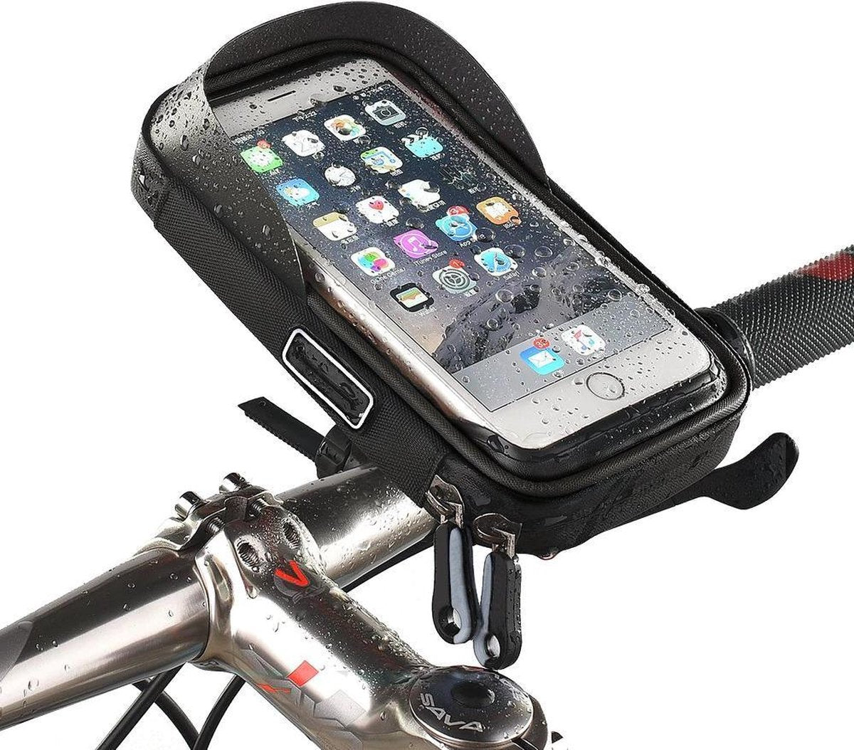 Fiets Motorfiets Telefoon Houder Waterdicht met opbergruimte