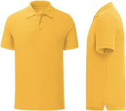 Senvi Getailleerde Polo zacht aanvoelend Kleur Geel - Maat L