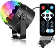 Roterende disco lamp  3 W RGB LED met afstandsbediening