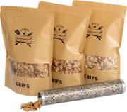 Chips Assortiment met Tube Smoker | BBQ | Rookhout | Kadopakket