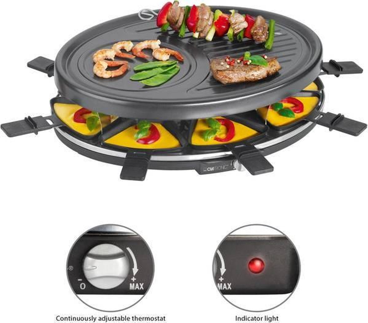 Clatronic RG 3517 - Gourmetstel - 8 personen