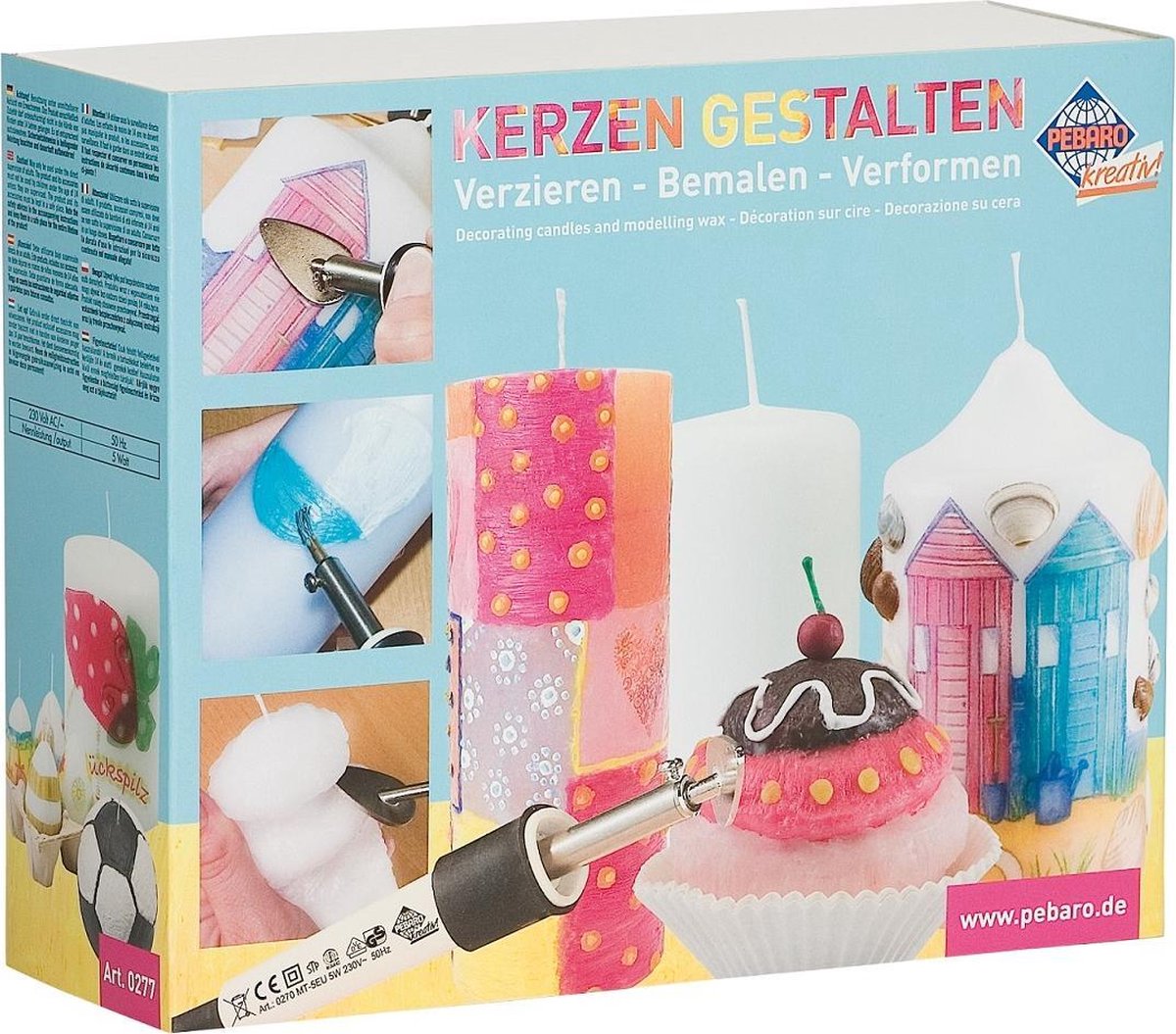 Kaarsen versieren set (nr. 0277)