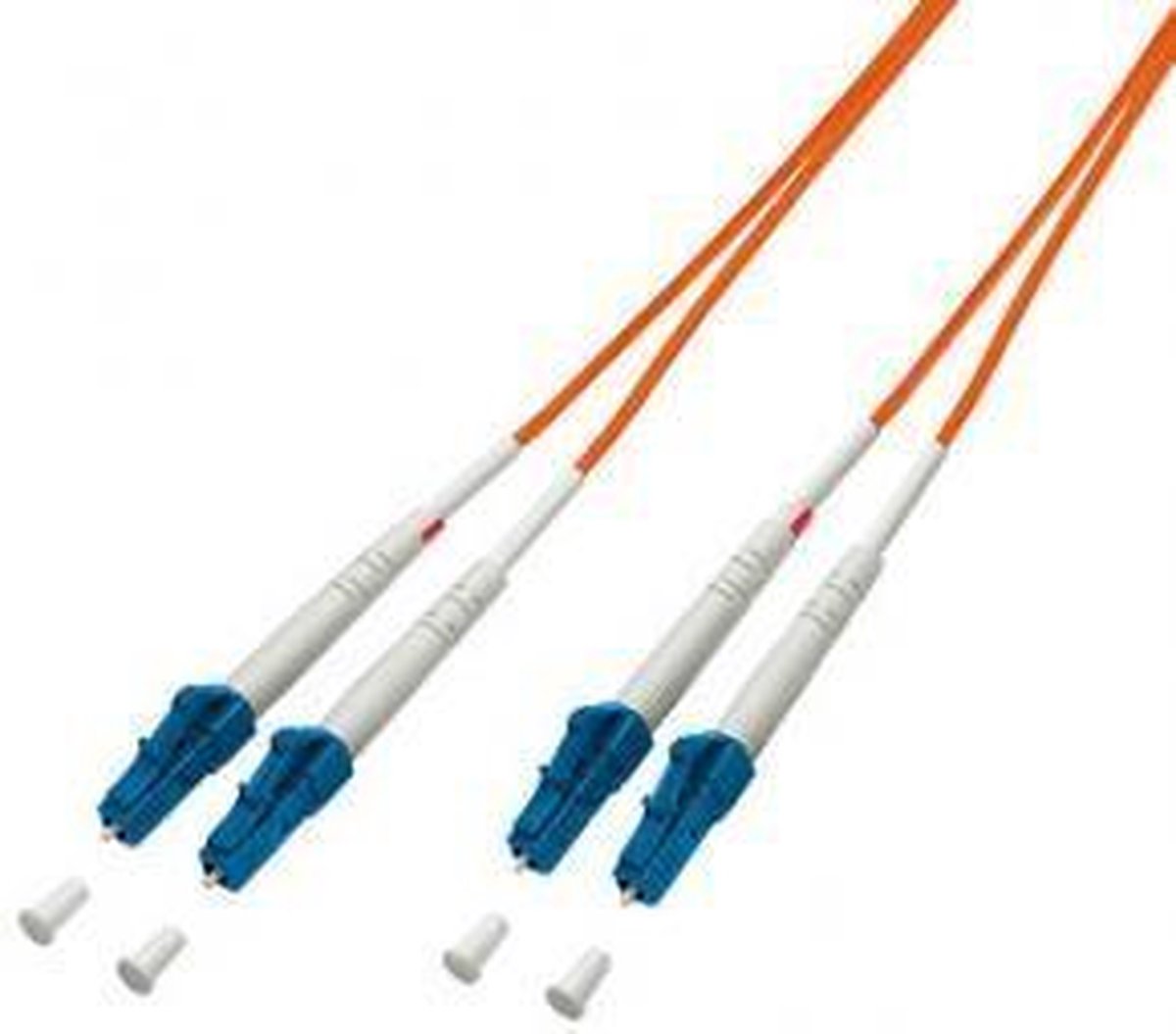 Equip LC/LС 62.5/125μm 1.0m Glasvezel kabel 1 m OM1 Oranje