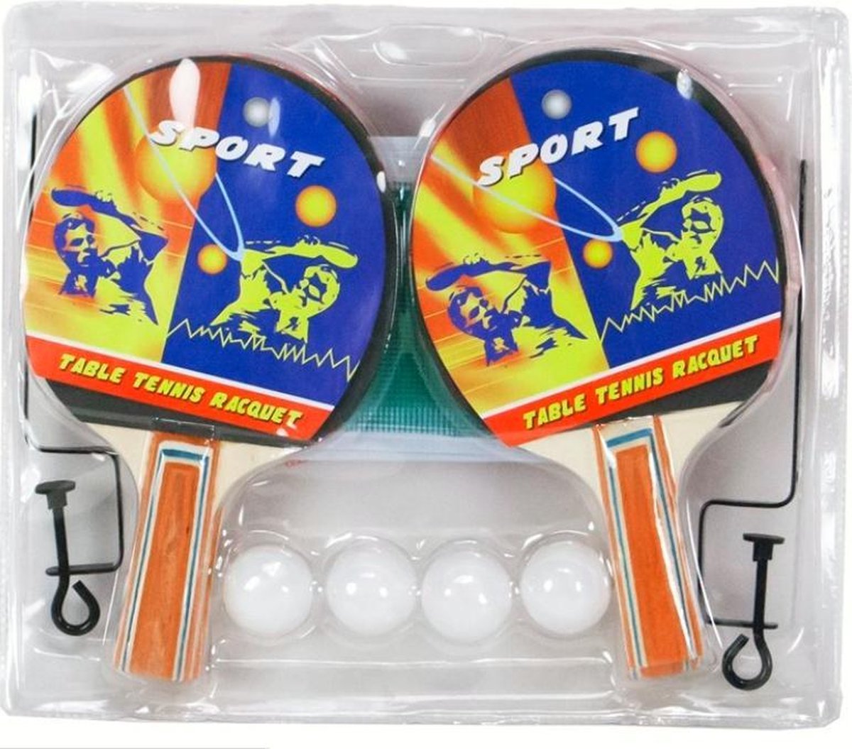 Tafeltennisset 4 ballen