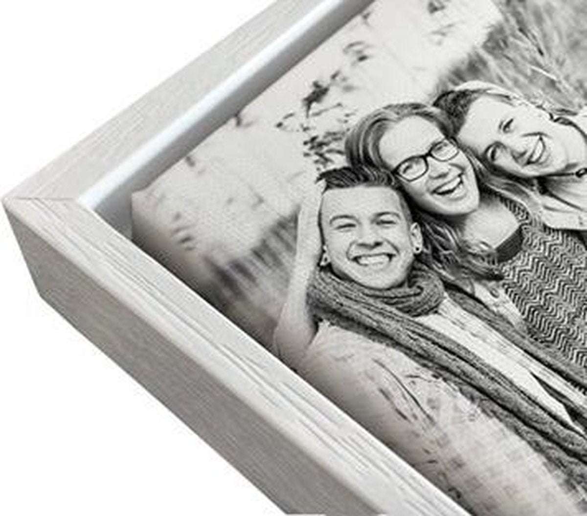 40x60 cm - Canvas kader - Witte baklijst - voor canvas product
