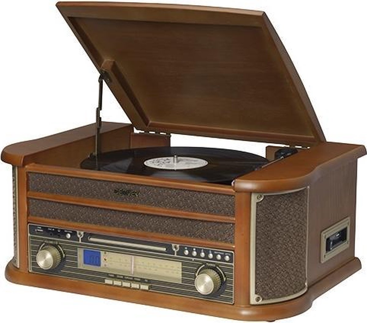 Denver MCR-50 - Platenspeler met CD-speler - Hout
