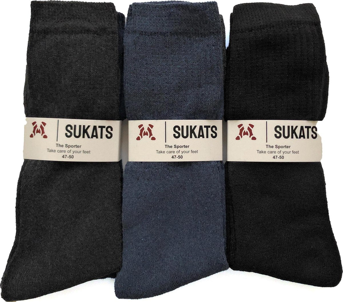 Sukats - Sportsokken - Meerdere Maten - 47-50 - 6 Paar - Kleurenmix - Multifunctioneel