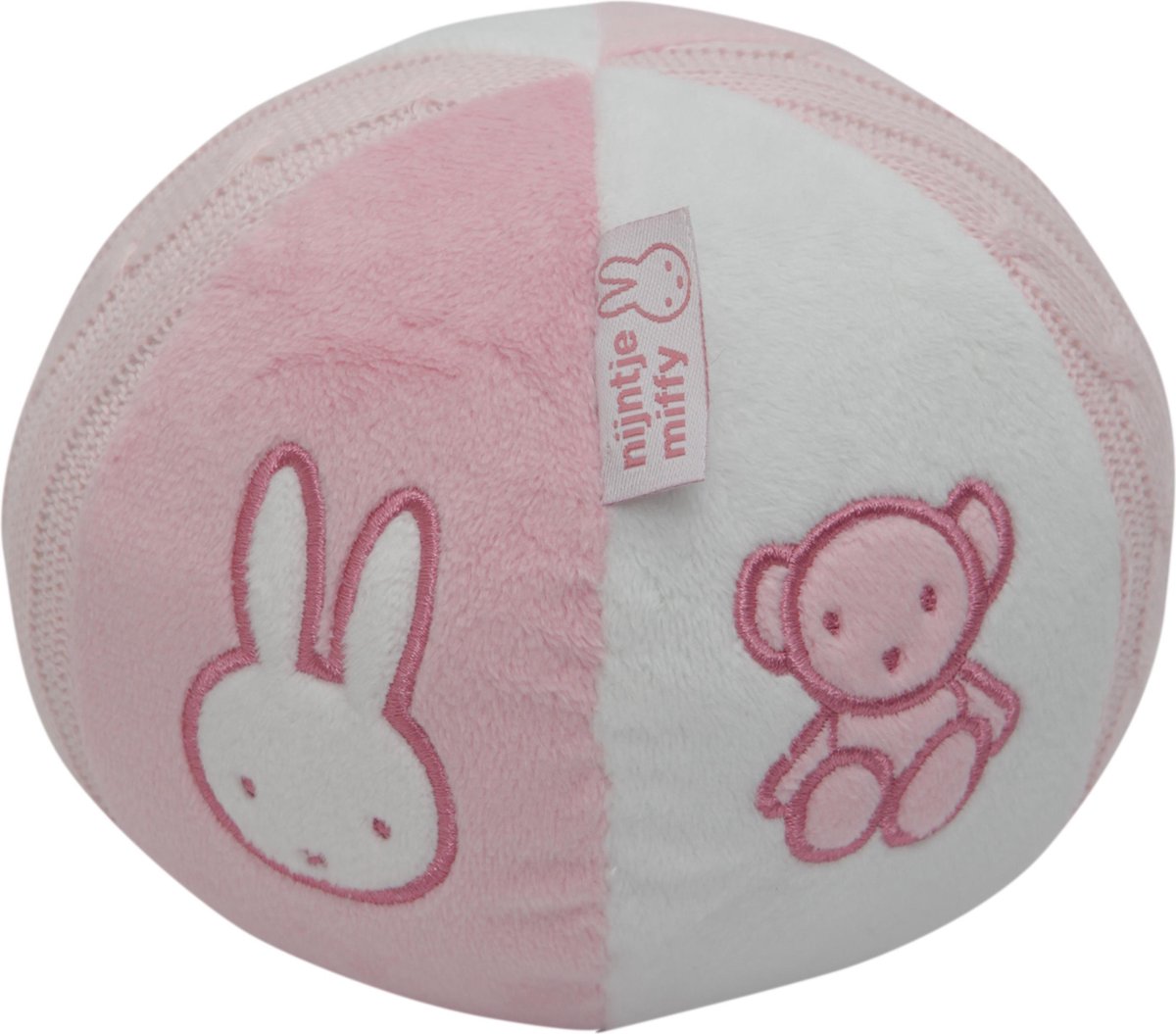 Nijntje Bal met rammeltje roze