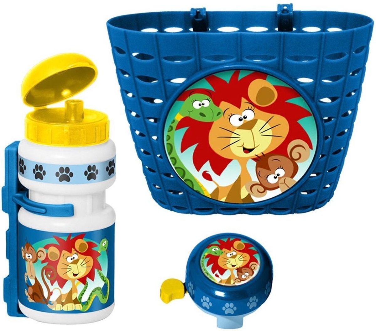 Stamp Accessoiresset Jungle Animals Blauw 3-delig