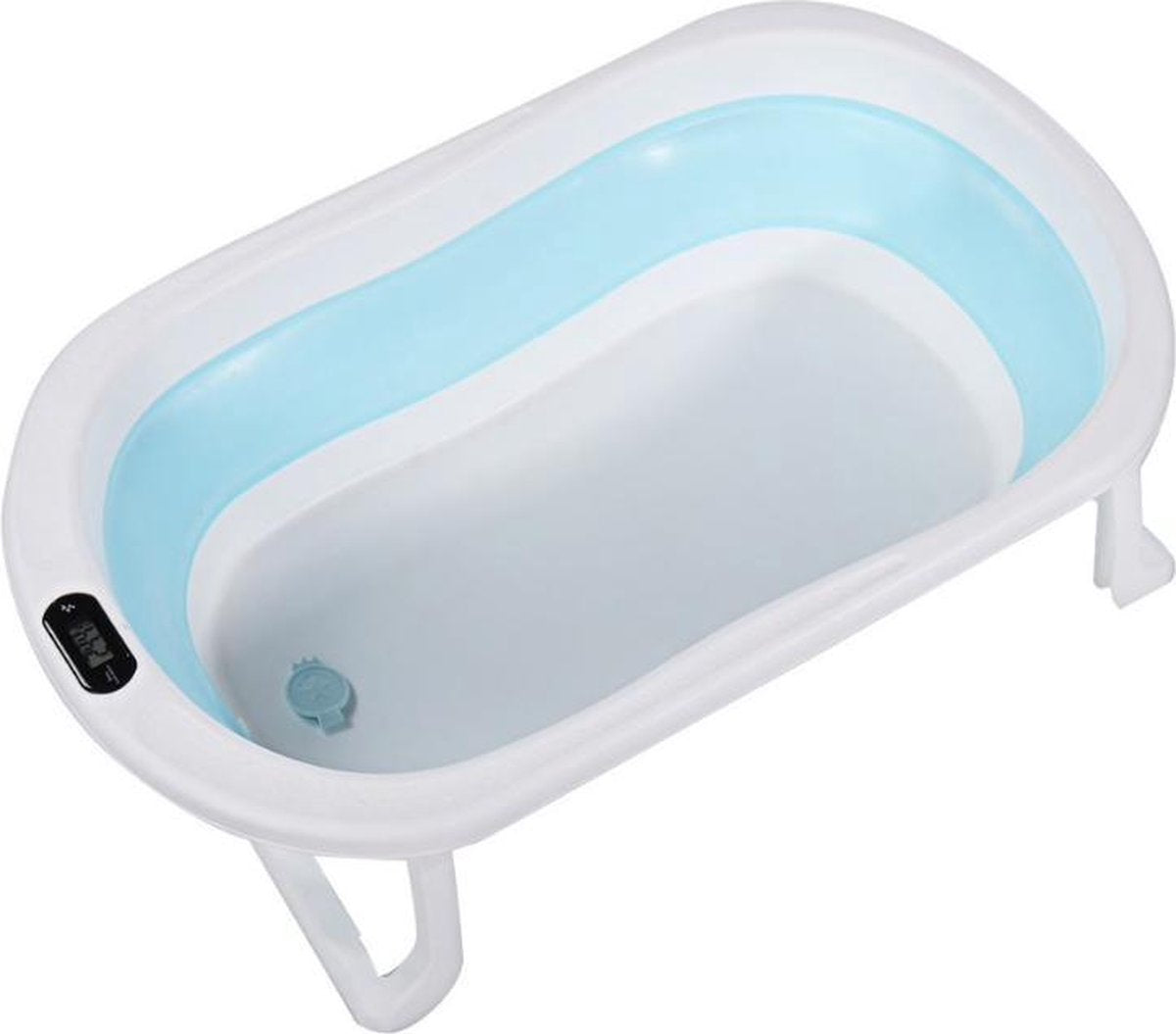 Dexters® Elektronisch Baby Bad | Badje | met Thermometer | Opvouwbaar | Blauw